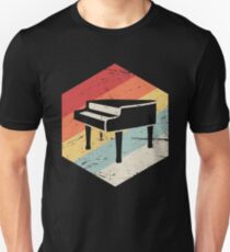 Retro Vintage Pianist Piano Unisex T-Shirt