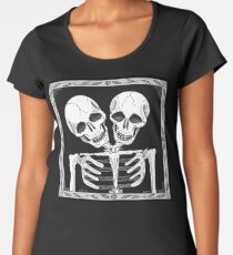 SIAMESE SKULLS VERSION TWO - Art By Kev G Women's Premium T-Shirt