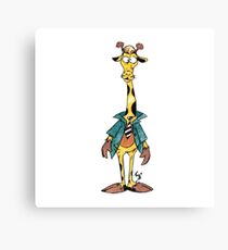 Corporate Giraffe Canvas Print