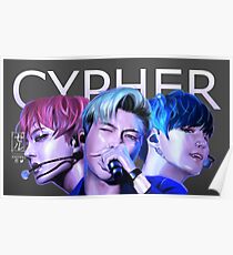 CYPHER artwork BTS RAPLINE by xxerru Poster