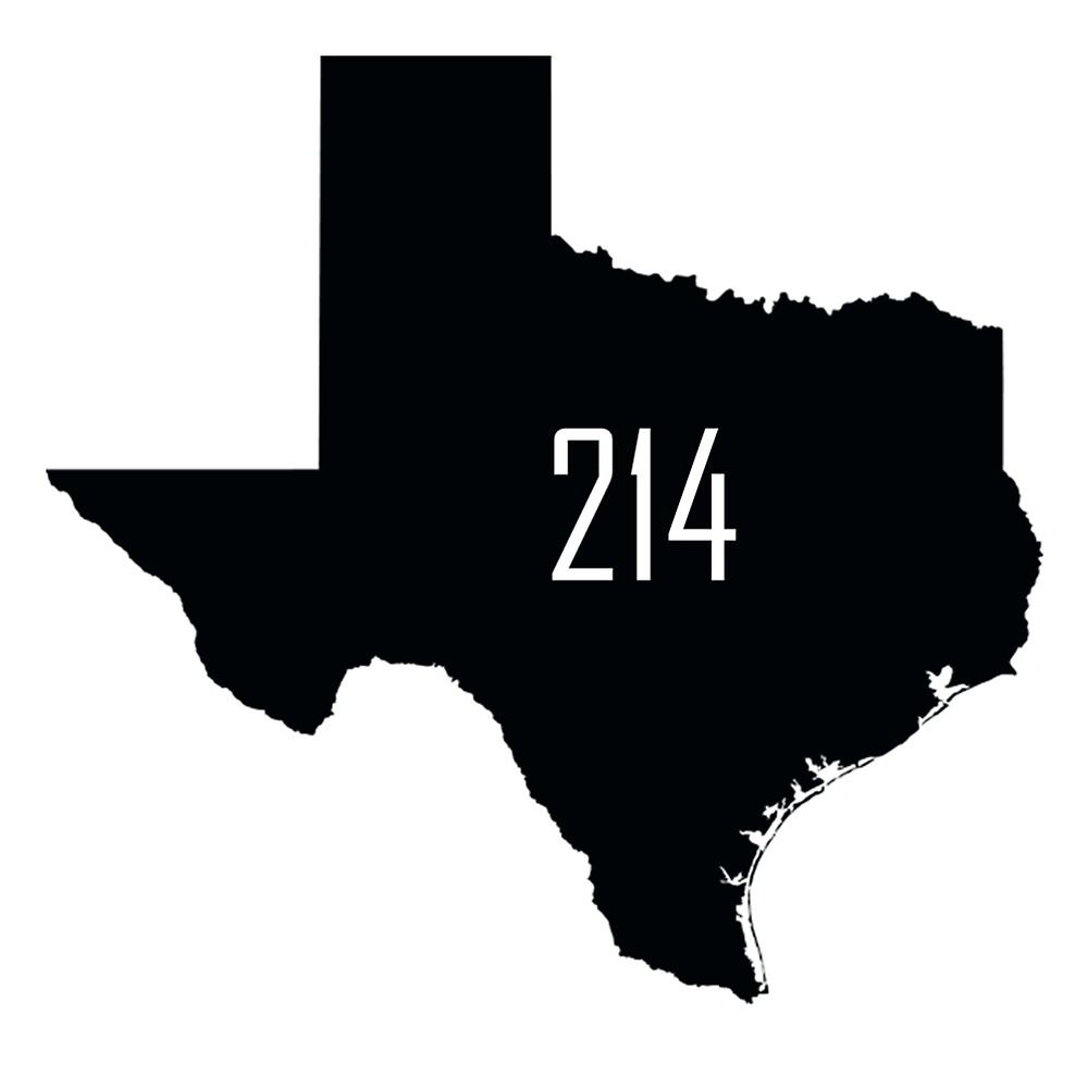 Dallas Texas Area Code 214 By Krsteele1 Redbubble