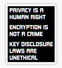 Privacy and Encryption Sticker