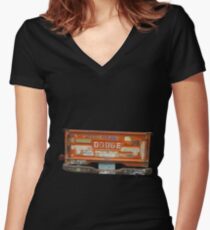I DON'T DO TAILGATE PARTYS Women's Fitted V-Neck T-Shirt