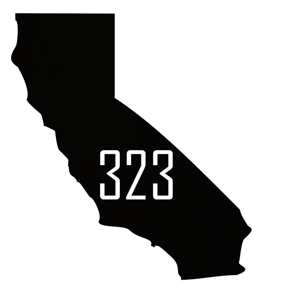 Los Angeles Area Code 323 By Krsteele1 Redbubble   Flat,1000x1000,075,f 