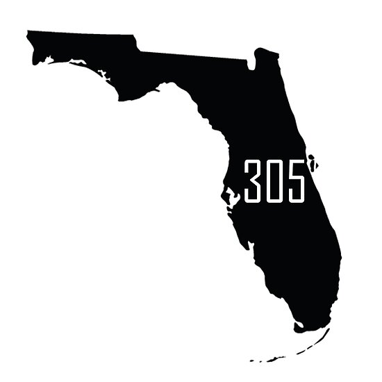 Miami Florida Area Code 305 Posters By Krsteele1 Redbubble