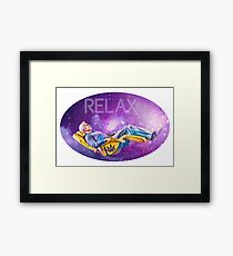 Relaxing Galaxy Framed Print