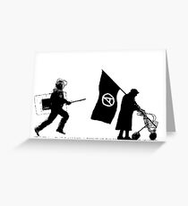 Police & Granny Greeting Card