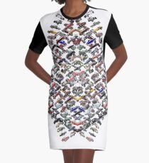 ancient, pristine, antique, early, carriage, coach,  passenger car, motor Graphic T-Shirt Dress