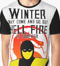 Scorpion Mortal Kombat Winter Graphic T-Shirt
