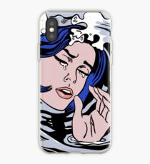 Roy Lichtenstein Drowning Girl High Quality iPhone Case