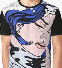 Camiseta gráfica Roy Lichtenstein Drowning Girl Alta calidad