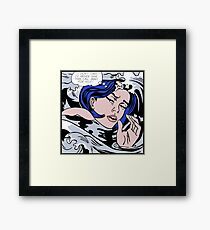 Roy Lichtenstein Drowning Girl High Quality Framed Print