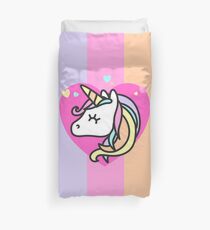 Rainbow Unicorn Duvet Cover