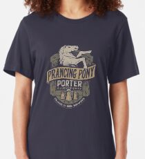 Prancing Pony Brewery Design Slim Fit T-Shirt