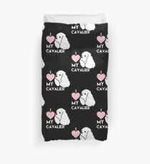 I Love My Cavalier Duvet Cover