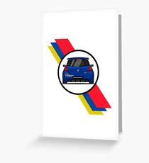 Renault Clio Sport 197 Flag / Rear Greeting Card