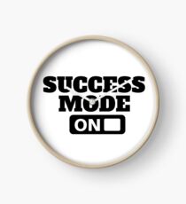 Success Mode On - Motivation T Shirt, Positive Thinking, Inspiring Tee Clock