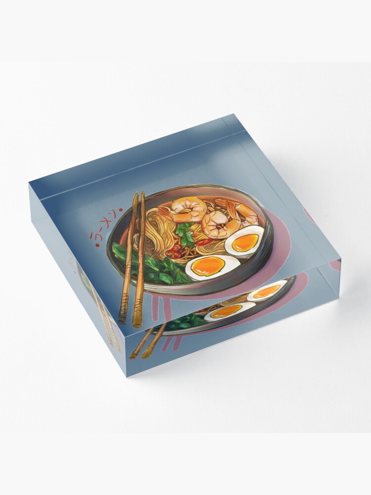 Alternate view of Japanses Ramen Noodles Bowl Acrylic Block