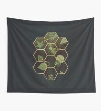 Bees in Space Wall Tapestry