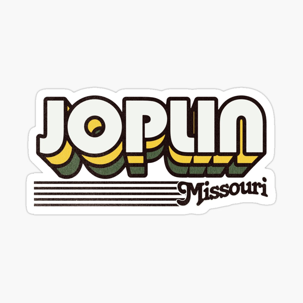 Joplin, Missouri | Retro Stripes Sticker