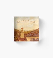 Life is Strange - Arcadia Bay Travel Poster (Sunset) Acrylic Block