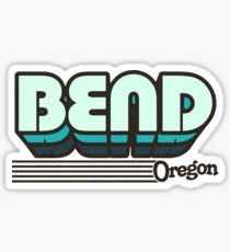 Bend, Oregon | Retro Stripes Sticker