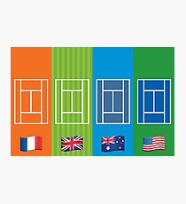 Country Emoji Grand Slam Courts Photographic Print