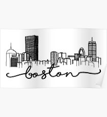 Boston Skyline Poster