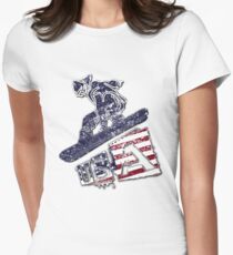 Winter Sports Snowboarding Women's Fitted T-Shirt