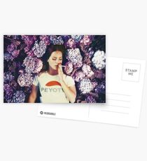 Lana Laying in Flowers Postcards