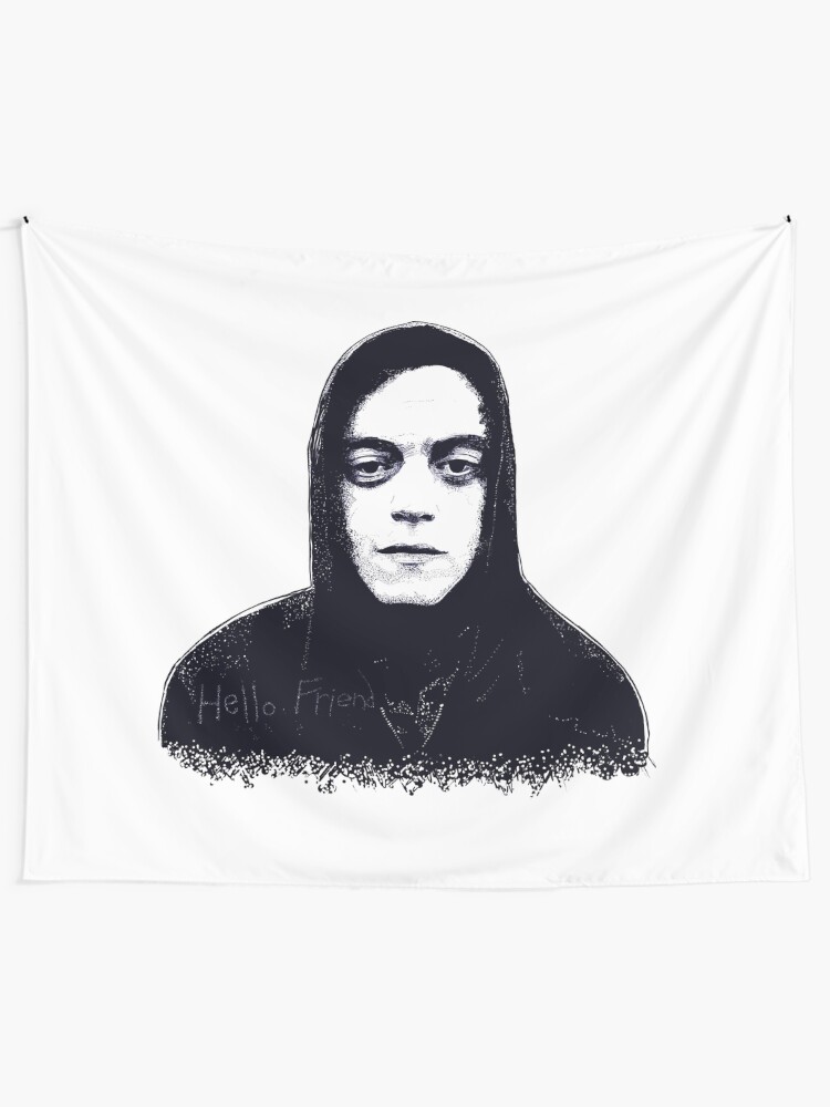 Alternate view of Hello Friend. Tapestry
