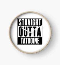 Straight Outta Tatooine (Star Wars) - T-shirt Clock
