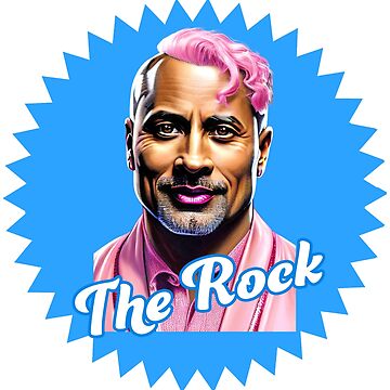 The Rock Face Sticker for Sale by MisterPlop