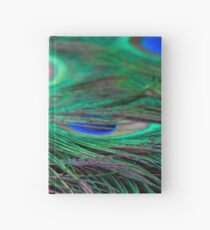 Peacock feathers Hardcover Journal