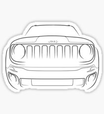 Renegade BU - Front Stencil, black Sticker