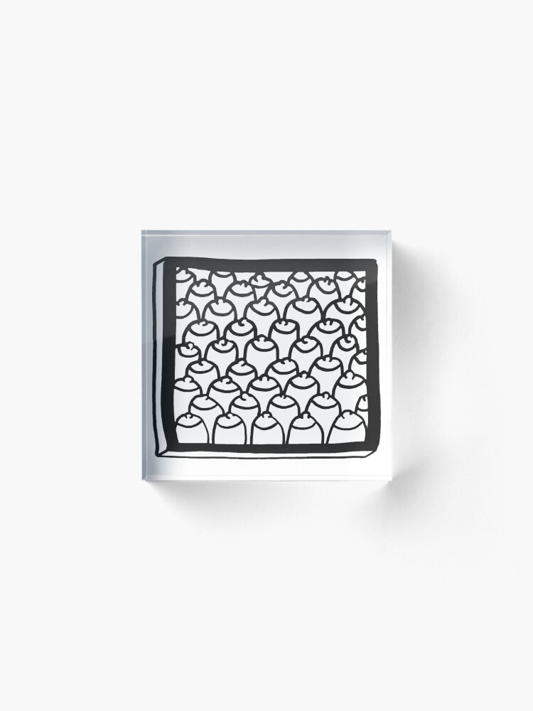 Alternate view of Framed Nipples Acrylic Block