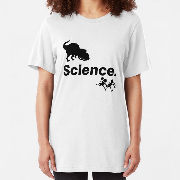 Vorsicht vor der Wissenschaft Slim Fit T-Shirt