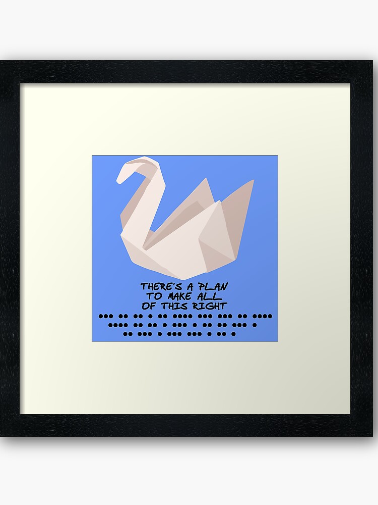 Prison Break Origami T Shirt Framed Art Print