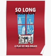 LA LA LAND SO LONG BOULDER CITY Poster