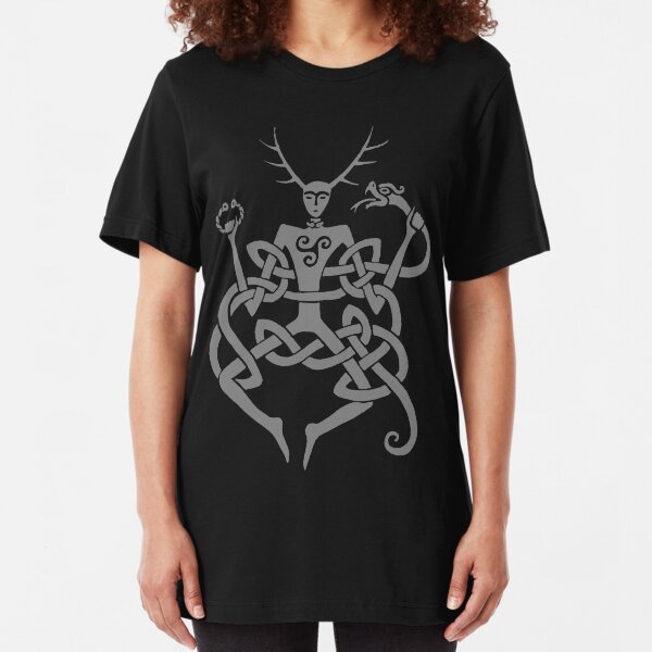 Cernunnos grey Slim Fit T-Shirt