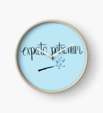 Expecto Patronum Light Blue Clock