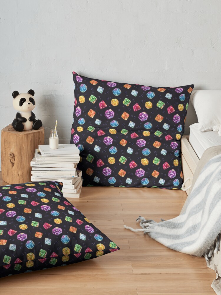 Alternate view of Magic User Dice Floor Pillow