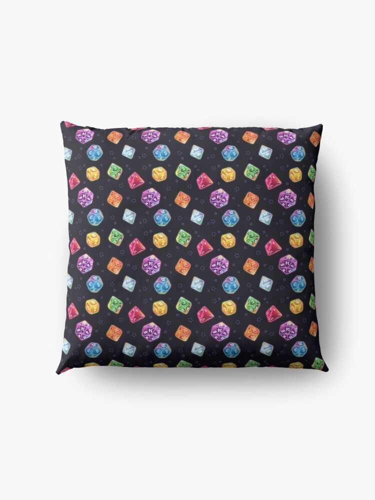 Alternate view of Magic User Dice Floor Pillow