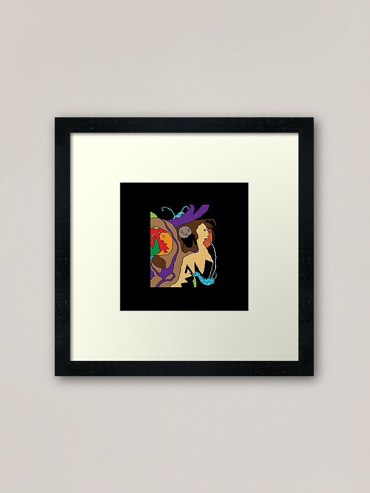 Alternate view of Creatures Y Framed Art Print