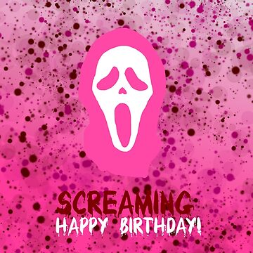 “Screaming Happy Birthday” Greeting Card for Sale by hughjassart