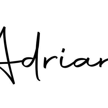 "Adriana Cursive Name Label" Sticker for Sale by NafilNafiz | Redbubble