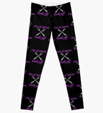 No Spoons Fork Off Leggings
