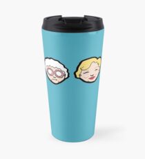 Emoji goldene Mädchen Thermobecher