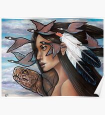 Sky Woman Iroquois Mother Goddess Poster