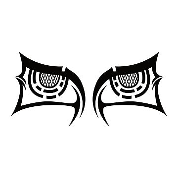 tribal eye of horus tattoo | hautedraws
